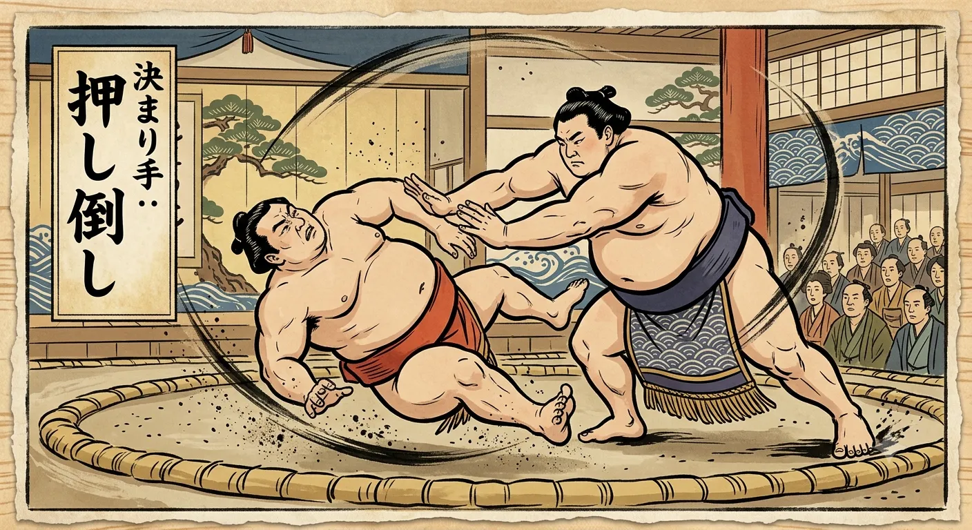 押し倒しとは？大相撲の基本技・押し出しとの違いを解説