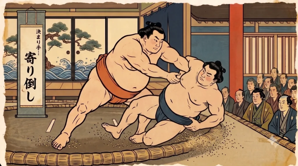寄り倒しとは？寄り切りとの違いと決まり手の技術を解説