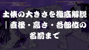 土俵の大きさを徹底解説｜直径・高さ・各部位の名前まで