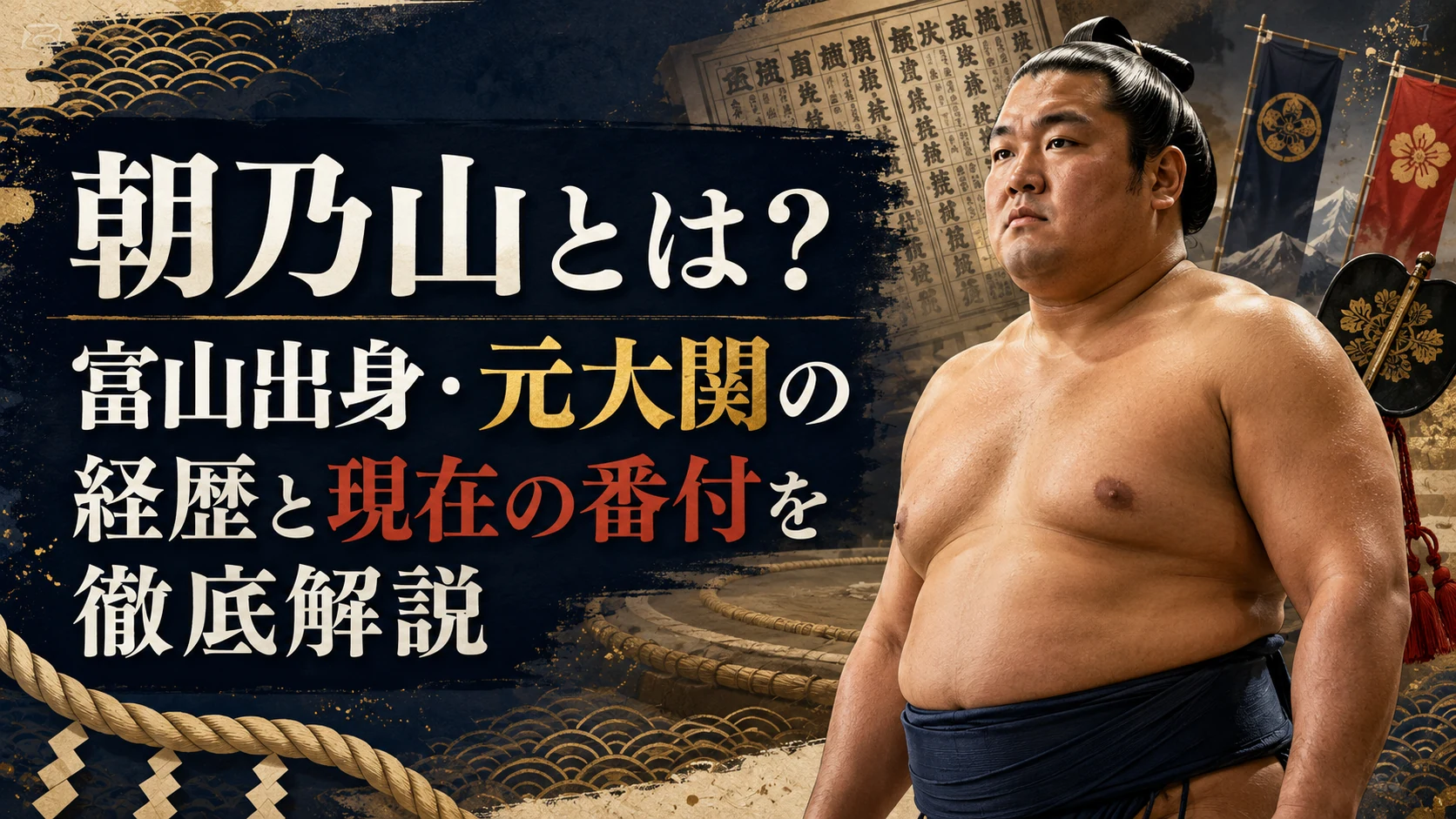 朝乃山とは？富山出身・元大関の経歴と現在の番付を徹底解説