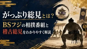 がっぷり総見とは？BSフジの相撲番組と稽古総見をわかりやすく解説