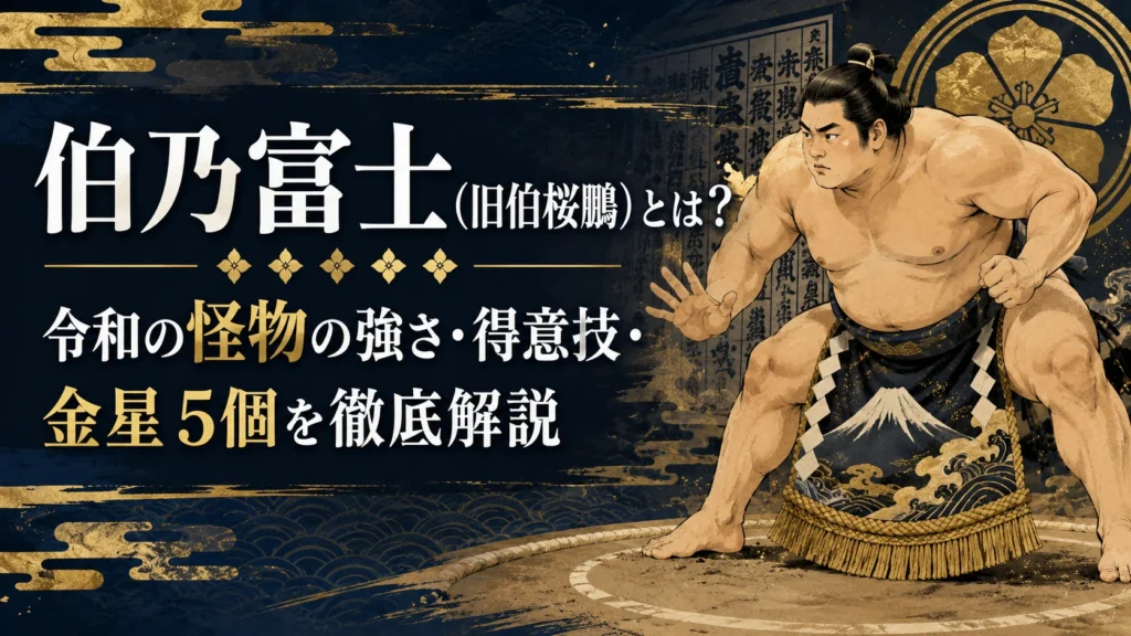 伯乃富士（旧伯桜鵬）とは？令和の怪物の強さ・得意技・金星5個を徹底解説