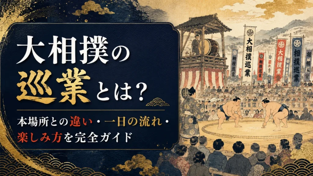 大相撲の巡業とは？本場所との違い・一日の流れ・楽しみ方を完全ガイド