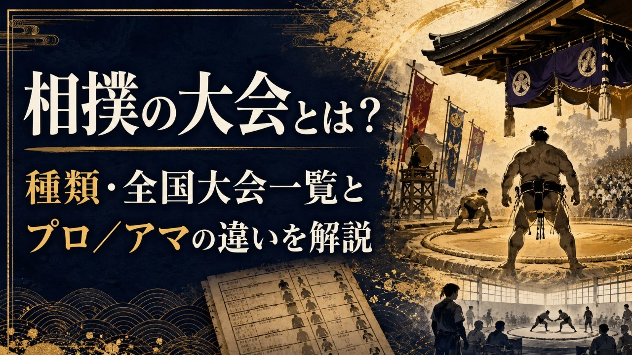 相撲の大会とは？種類・全国大会一覧とプロ／アマの違いを解説