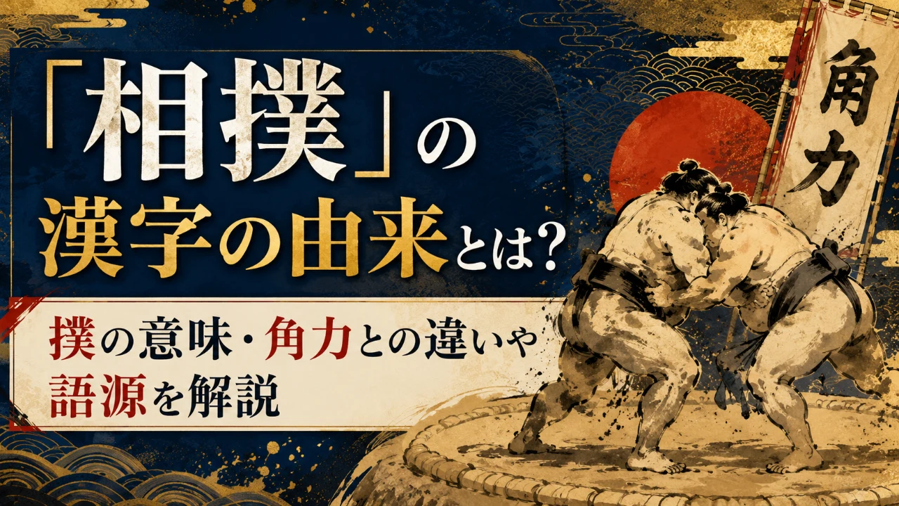 「相撲」の漢字の由来とは？撲の意味・角力との違いや語源を解説