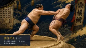 突き出しとは？押し出しとの違い・やり方・名手を徹底解説