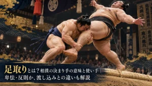 足取りとは？相撲の決まり手の意味と使い手｜卑怯・反則か、渡し込みとの違いも解説