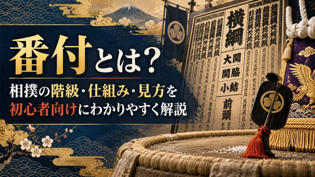 番付とは？相撲の階級・仕組み・見方を初心者向けにわかりやすく解説