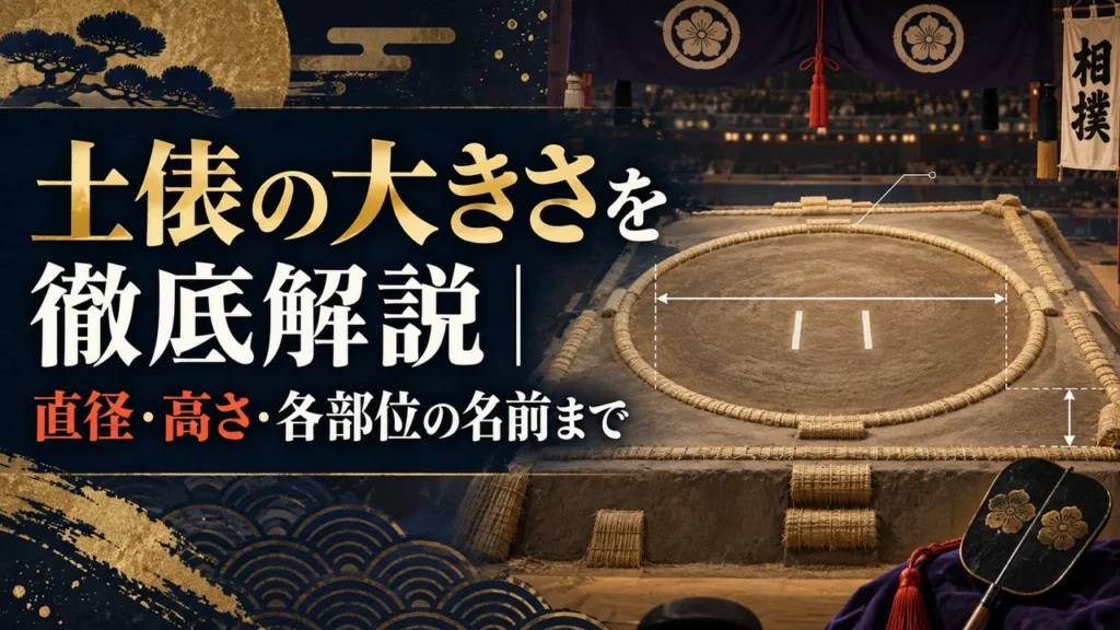 土俵の大きさを徹底解説｜直径・高さ・各部位の名前まで