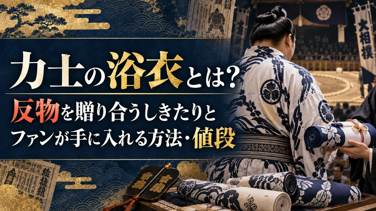力士の浴衣とは?反物を贈り合うしきたりとファンが手に入れる方法・値段
