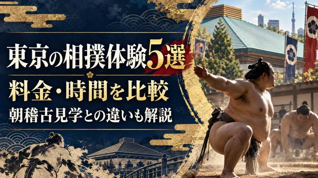 東京の相撲体験5選｜料金・時間を比較、朝稽古見学との違いも解説