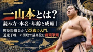 一山本とは？読み方・本名・年齢と成績｜町役場職員から23歳で入門、道産子唯一の関取で最高位は前頭筆頭