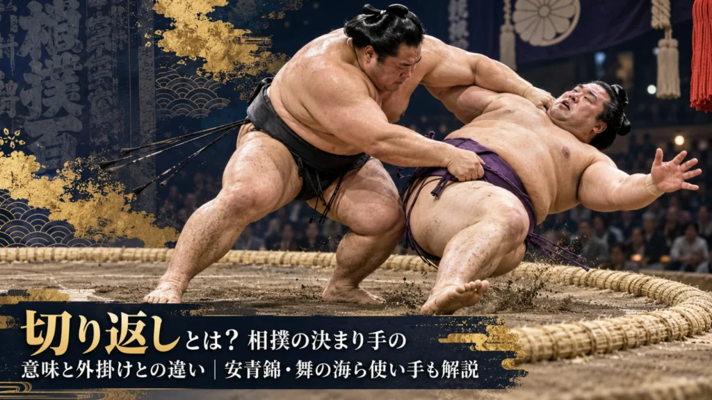 切り返しとは？相撲の決まり手の意味と外掛けとの違い｜安青錦・舞の海ら使い手も解説