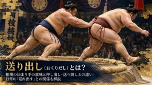 送り出し（おくりだし）とは？相撲の決まり手の意味と押し出し・送り倒しとの違い｜日常の「送り出す」との関係も解説