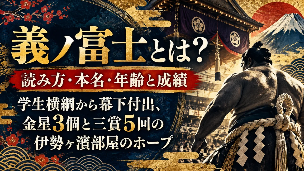 義ノ富士とは？読み方・本名・年齢と成績｜学生横綱から幕下付出、金星3個と三賞5回の伊勢ヶ濱部屋のホープ